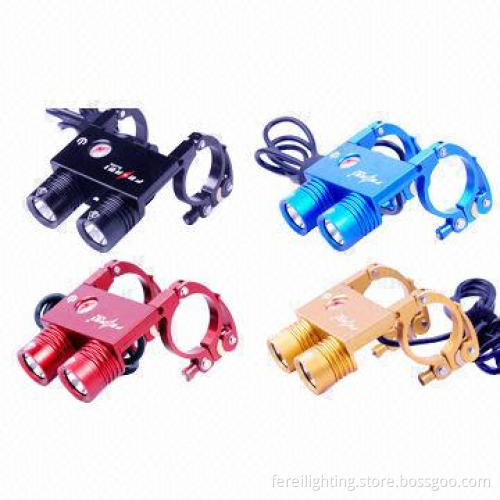 High-end Superbright Mini Size Portable Rechargeable Bike Light Kit, Made of Aluminum